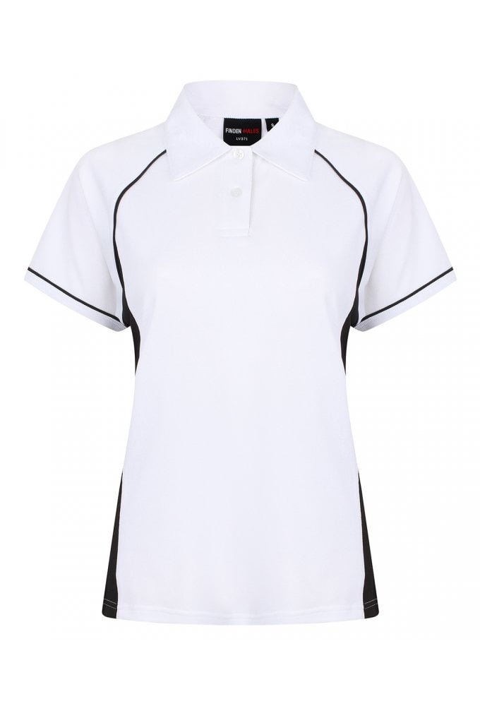 LV371 Womens Piped Performance Polo (Small to 2XLarge) 11 COLOURS
