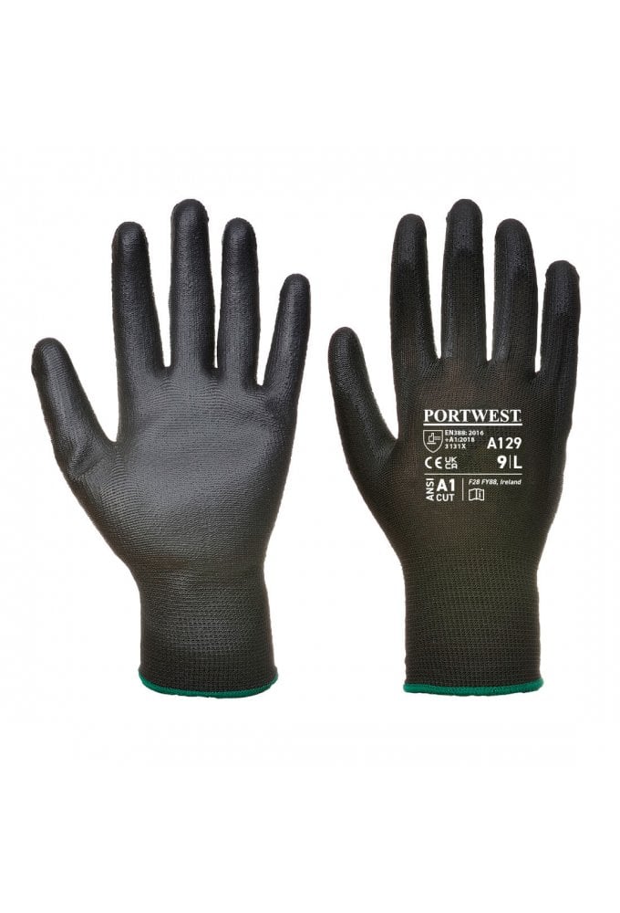 A129 PU Palm Glove Full Carton 480 Pairs (Size 6 to 11) From £0.43 Per Pair