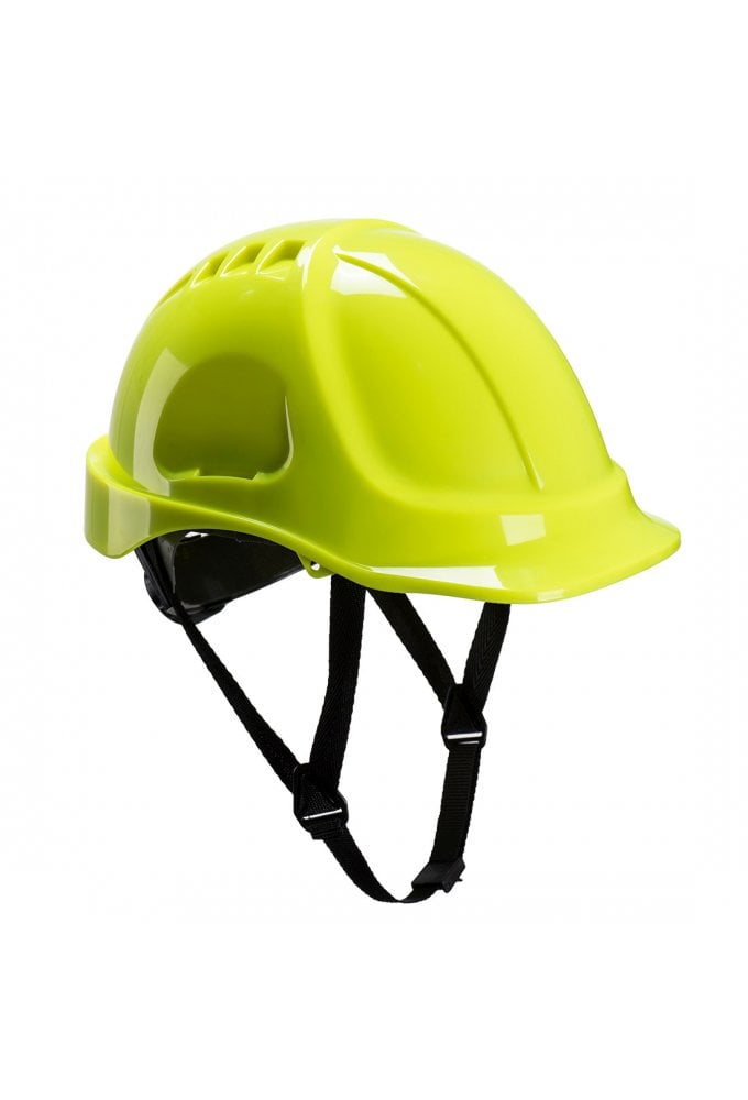 PS54 - Portwest Endurance Plus Non Vented Helmet 6 Point Harness 4 Point Chin Strap Yellow
