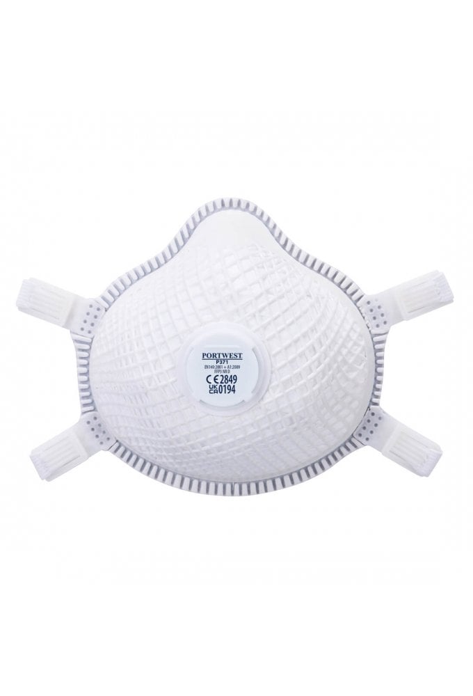 Portwest P371 -Portwest Metal Free ERGONET FFP3 Valved Dolomite Respirator (Pack of 5)