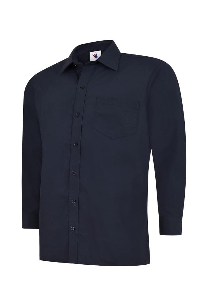 UC709 Mens Poplin Full Sleeve Shirt (Collar Size 14.5 To 19.5) 10 COLOURS