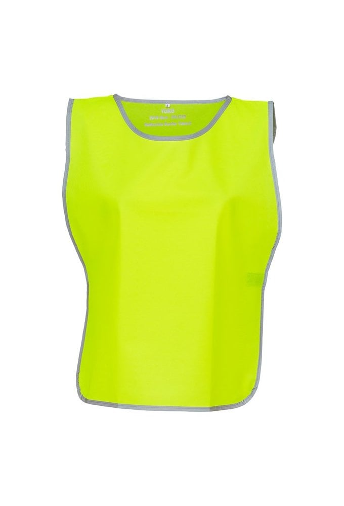 YK009 Hi-vis reflective border tabard  (Child to 2XLarge / 3XLarge) 15 COLOURS