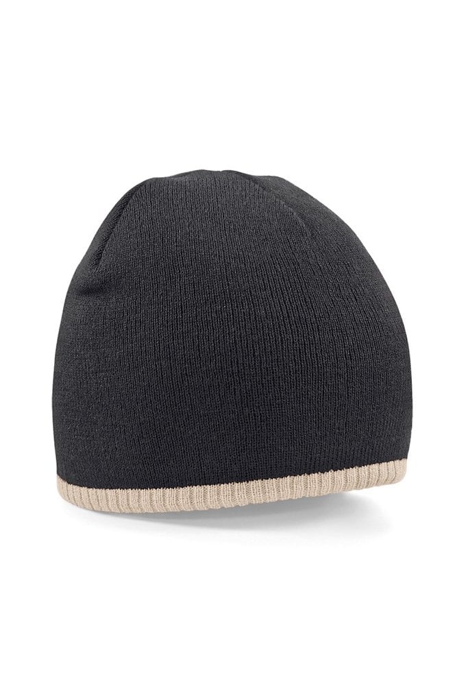 BC44C Two-Tone Knitted Beanie  3 COLOURS