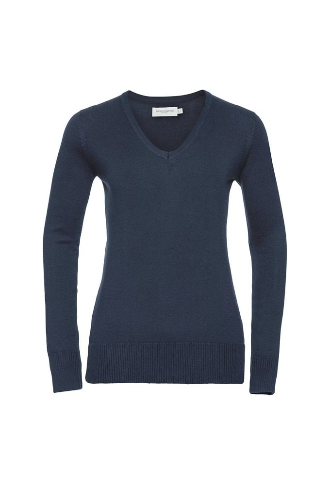 J710F Womens V-Neck Knitted Sweater (XSmall to 4XLarge) 3 COLOURS