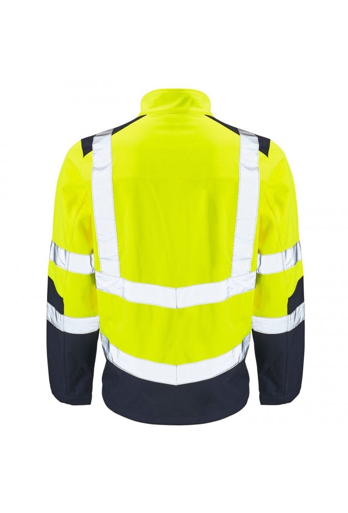 105141 Supertouch Hi Vis 2 Tone Yellow Softshell Jacket (Small to 4XLarge)