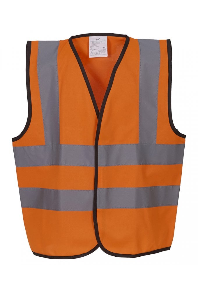 YK100 Kids hi-vis 2 b&b waistcoat (HVW100CH) AGE 4-13 2 COLOURS