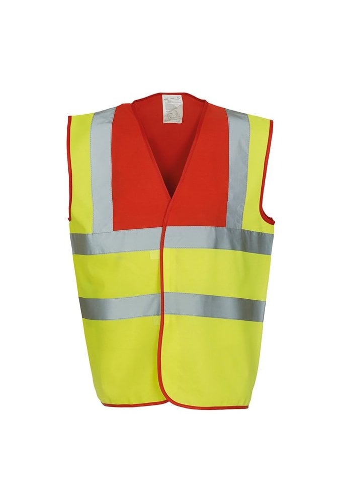 YK001 Hi Vis Two Tone Vests (Small  To 3XL) 7 COLOURS