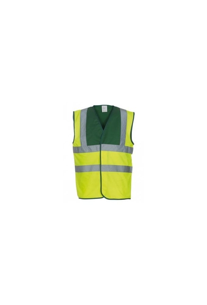 YK001 Hi Vis Two Tone Vests (Small  To 3XL) 7 COLOURS