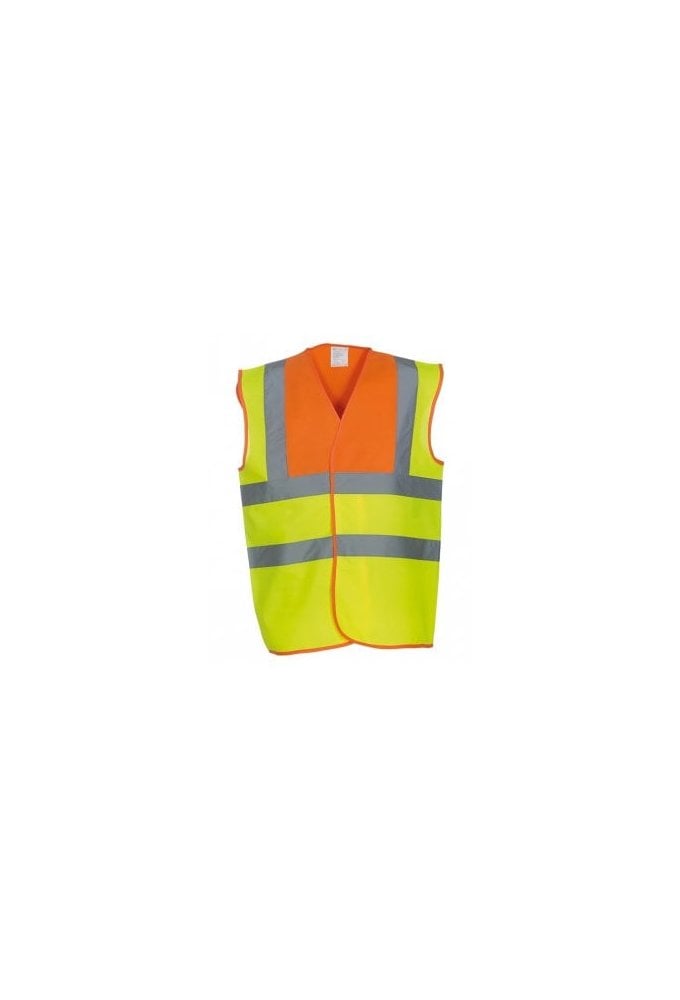 YK001 Hi Vis Two Tone Vests (Small  To 3XL) 7 COLOURS