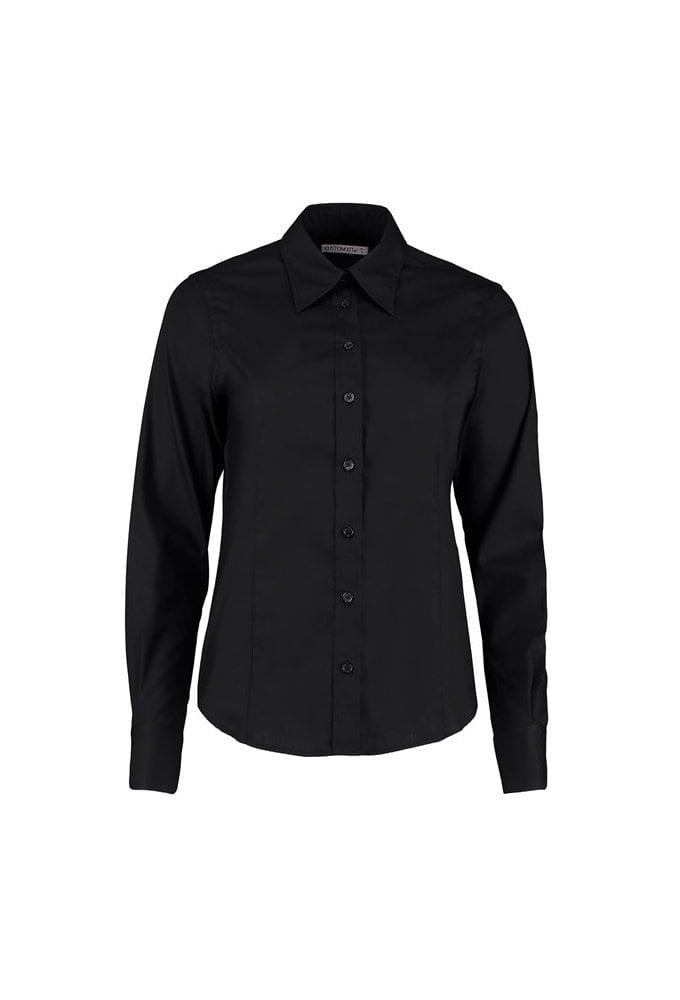 KK702 Womens Corporate Oxford Long Sleeved Blouse (Size 8 to 24)  5 COLOURS