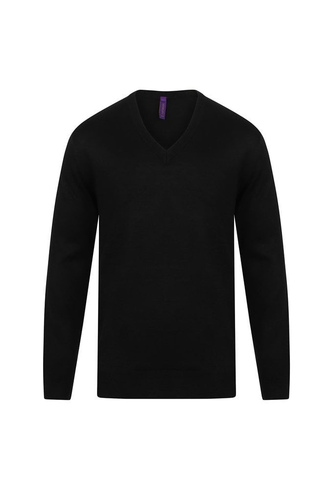 HB760 Cashmere Touch Acrylic V-Neck Jumper (XXSmall to 4Xlarge) 2 COLOURS