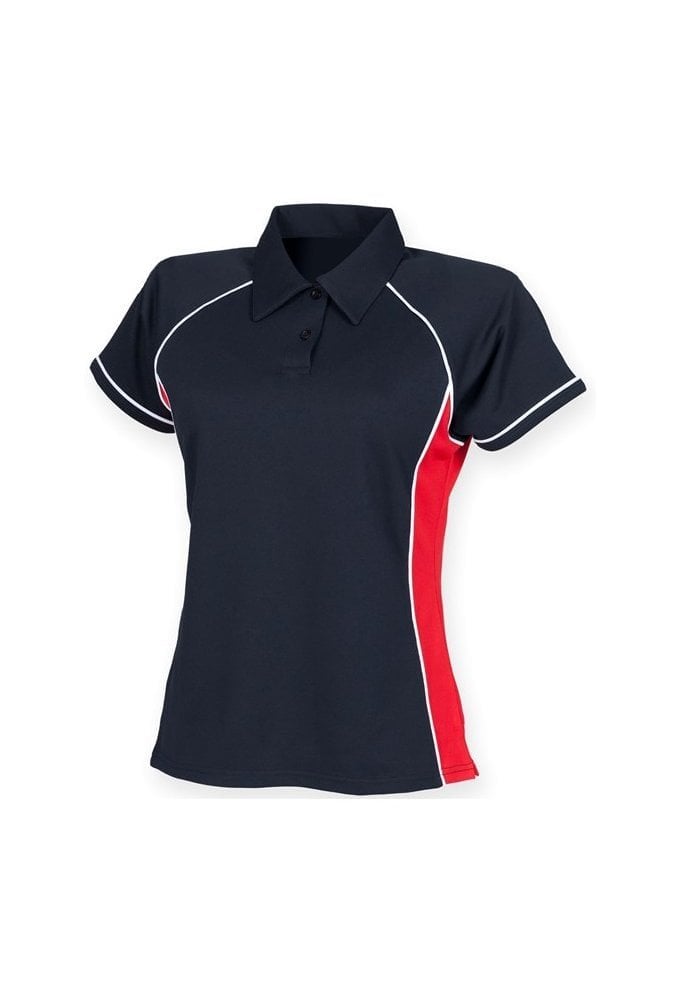 LV371 Womens Piped Performance Polo (Small to 2XLarge) 11 COLOURS