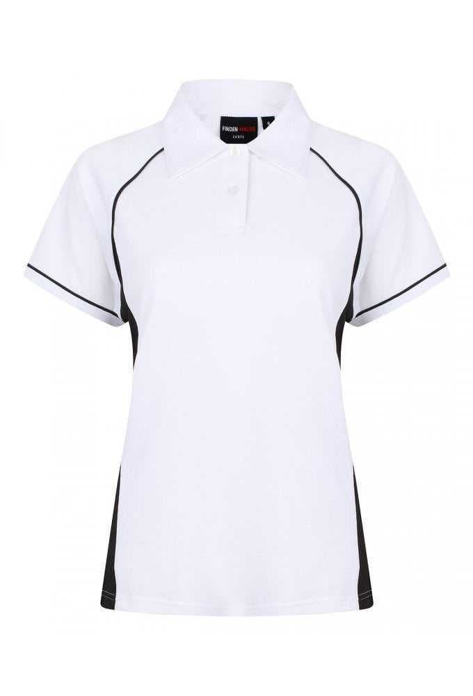 LV371 Womens Piped Performance Polo (Small to 2XLarge) 11 COLOURS