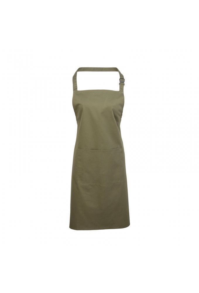 PR154 Bib Apron With Pockets (One Size)  21 Colours