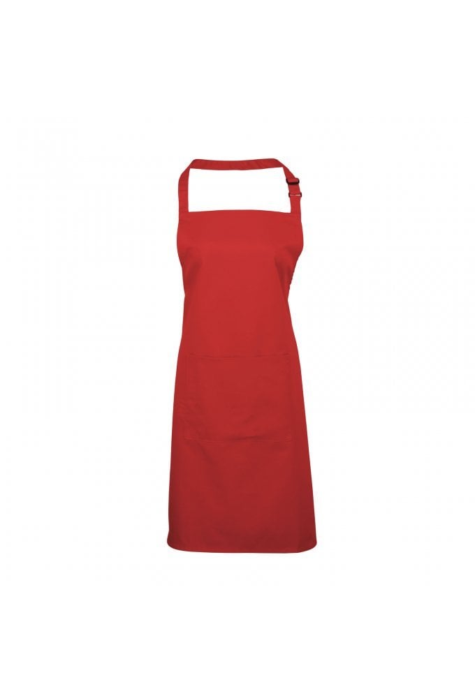 PR154 Bib Apron With Pockets (One Size)  21 Colours