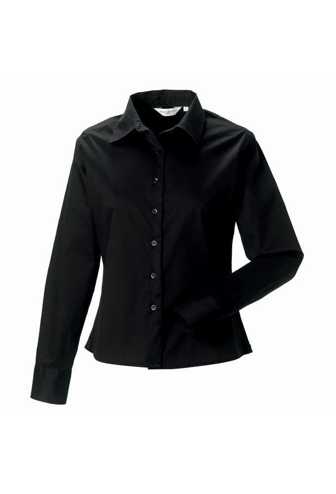 J916F Womens Long Sleeve Classic Twill Shirt (XS To 2XL)  5 COLOURS