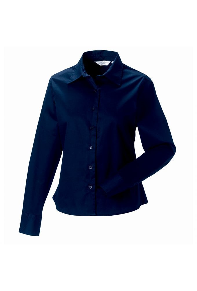 J916F Womens Long Sleeve Classic Twill Shirt (XS To 2XL)  5 COLOURS