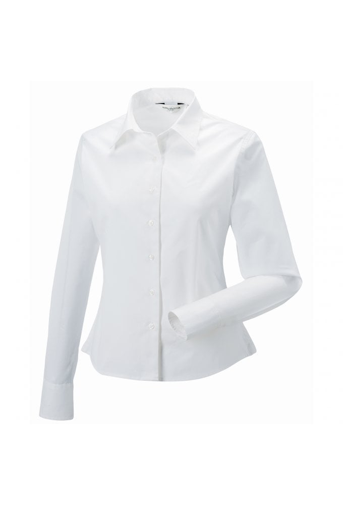 J916F Womens Long Sleeve Classic Twill Shirt (XS To 2XL)  5 COLOURS