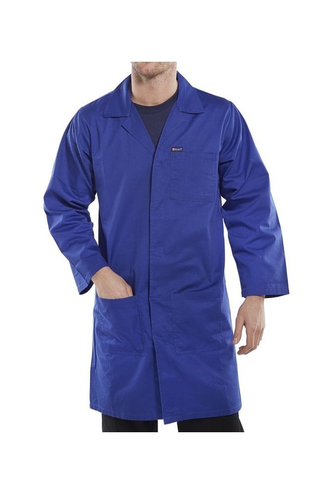 PCWC Polycotton Lab Coat / Warehouse Coat  (Size 28 To 60) 4 COLOURS