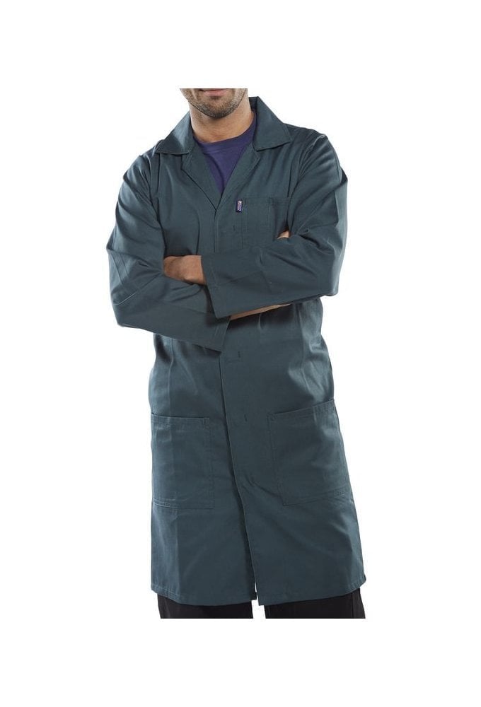 PCWC Polycotton Lab Coat / Warehouse Coat  (Size 28 To 60) 4 COLOURS