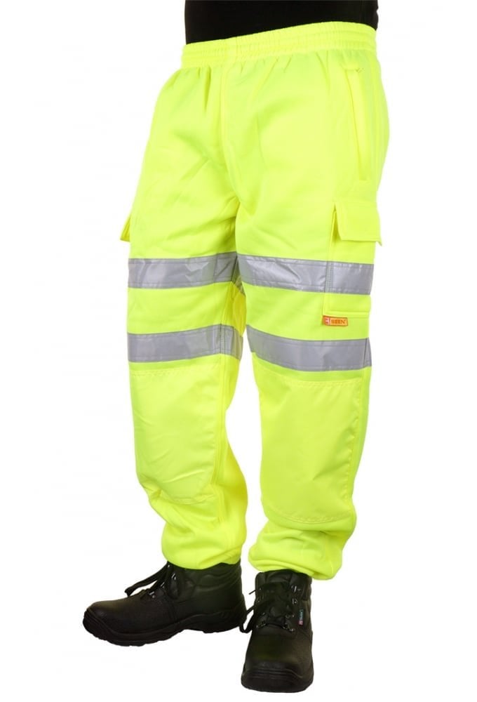 BSJ Hiviz Sweat Jog Bottoms (Small To 4XL)