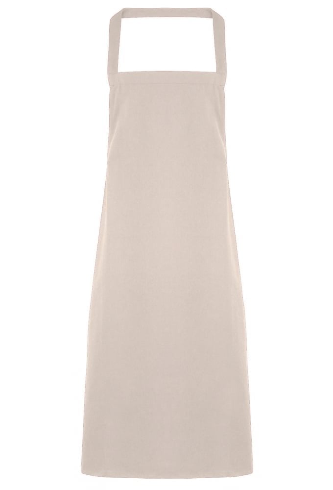 PR102 100% Cotton Organic Apron (No Pockets) ONE SIZE  11 Colours