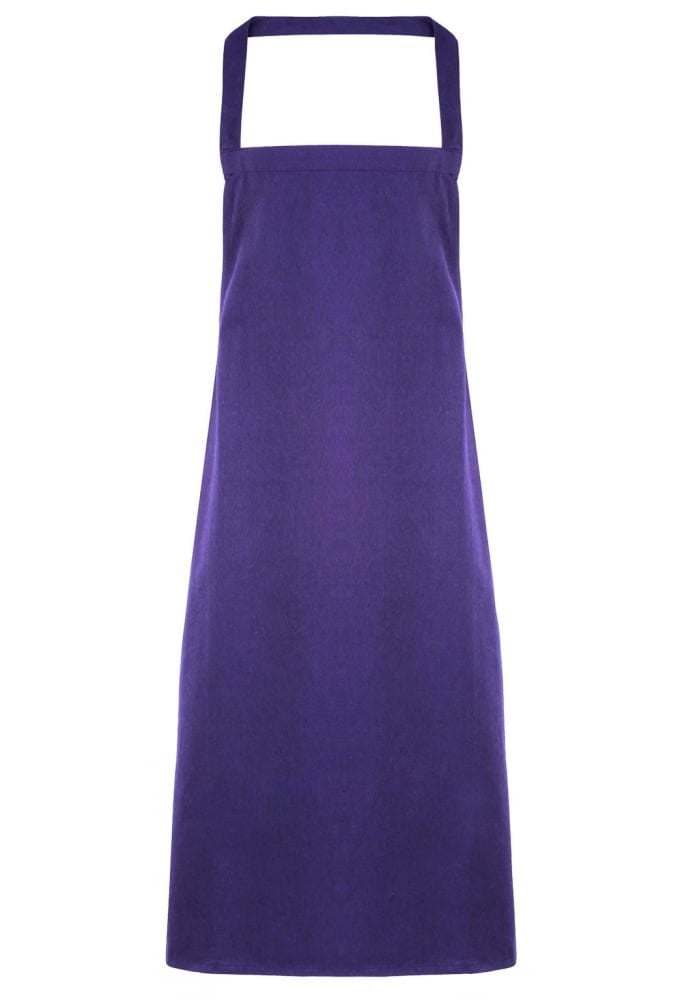 PR102 100% Cotton Organic Apron (No Pockets) ONE SIZE  11 Colours