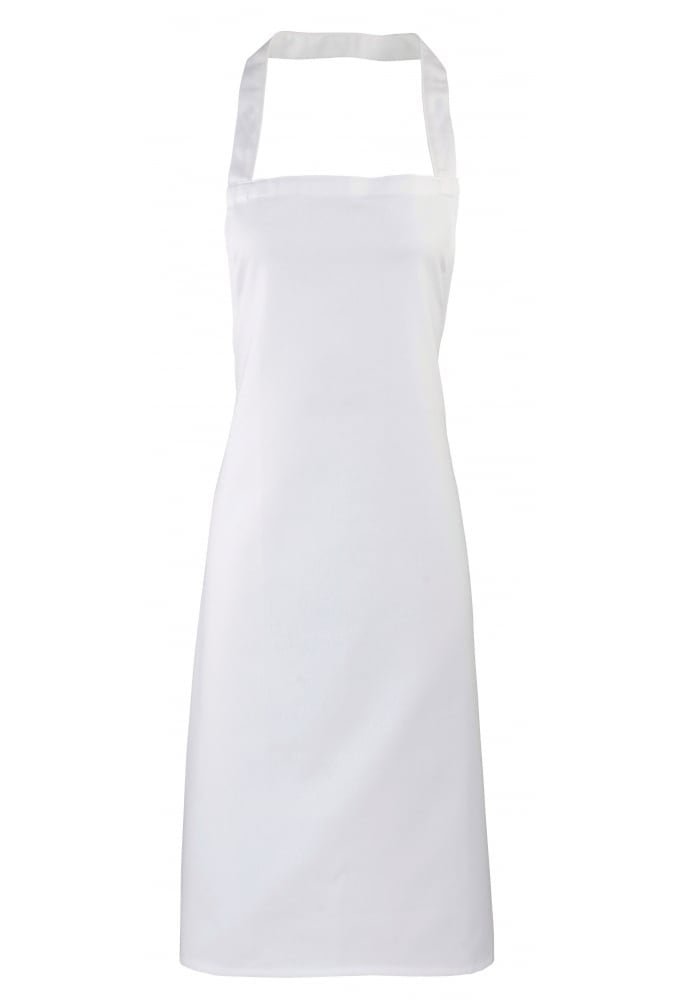 PR102 100% Cotton Organic Apron (No Pockets) ONE SIZE  11 Colours