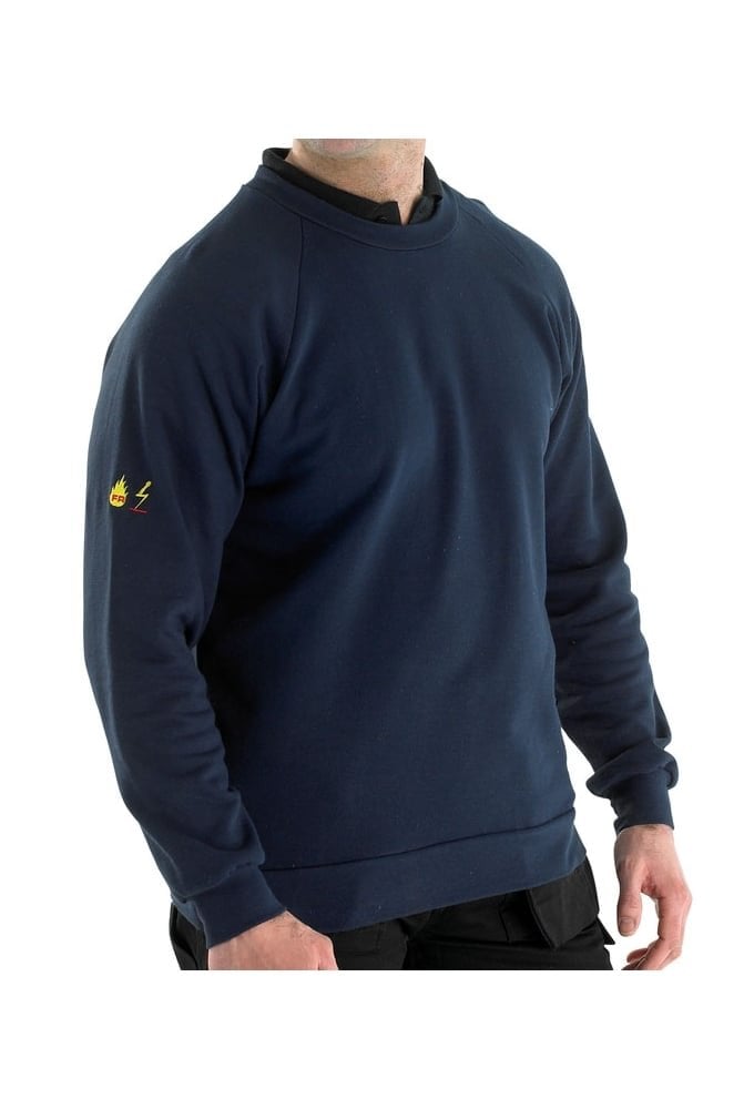 Flame Retardent Anti Static Sweatshirt Navy (SmallTo5XL)