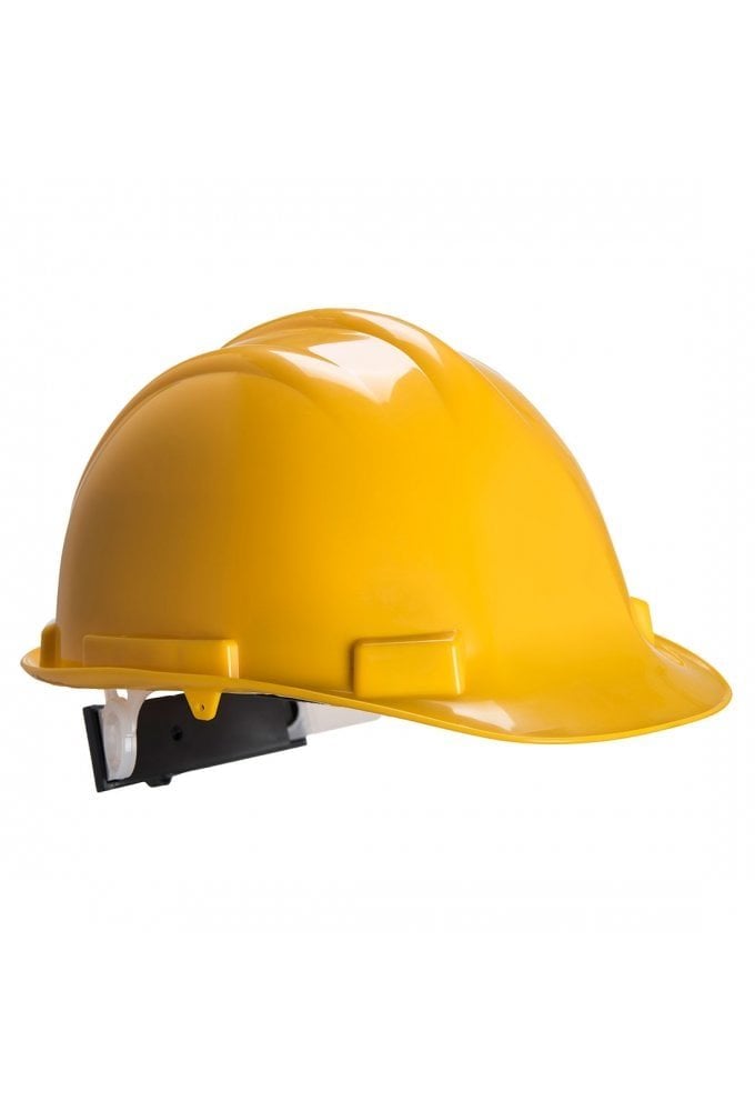 Portwest PS57YE PS57 - Expertbase Ratchet Adjust Safety Helmet Yellow