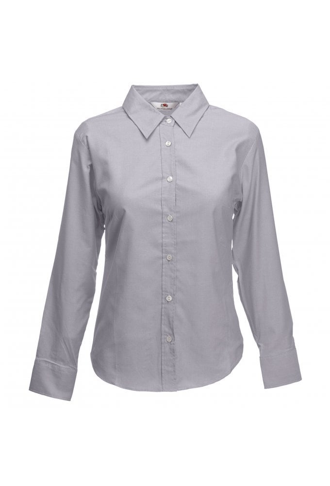SS001 Ladies Fit Long Sleeved Oxford Shirt (XSmall  TO 3XLarge )  5 COLOURS