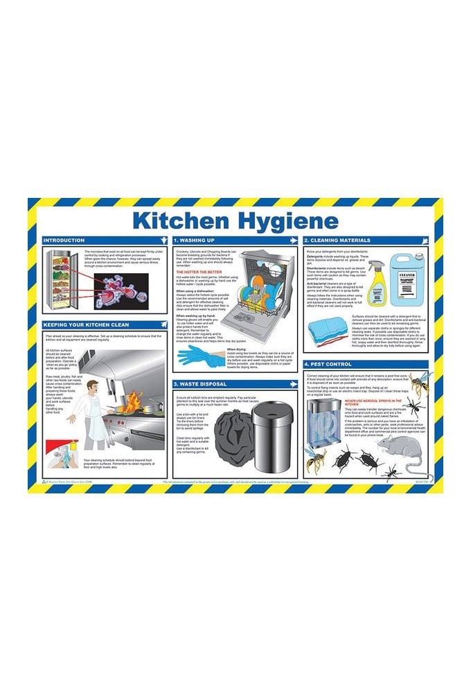 BSS13207 Safety Awareness Poster 'Kitchen Hygiene'