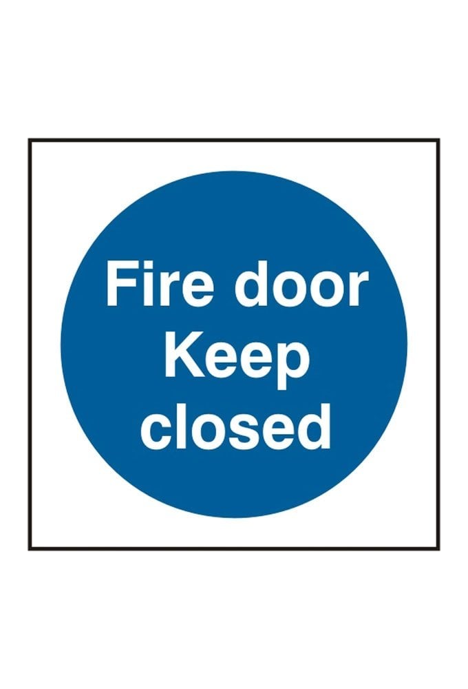BSS11342 Fire Door Keep Closed Sign Vinyl Version