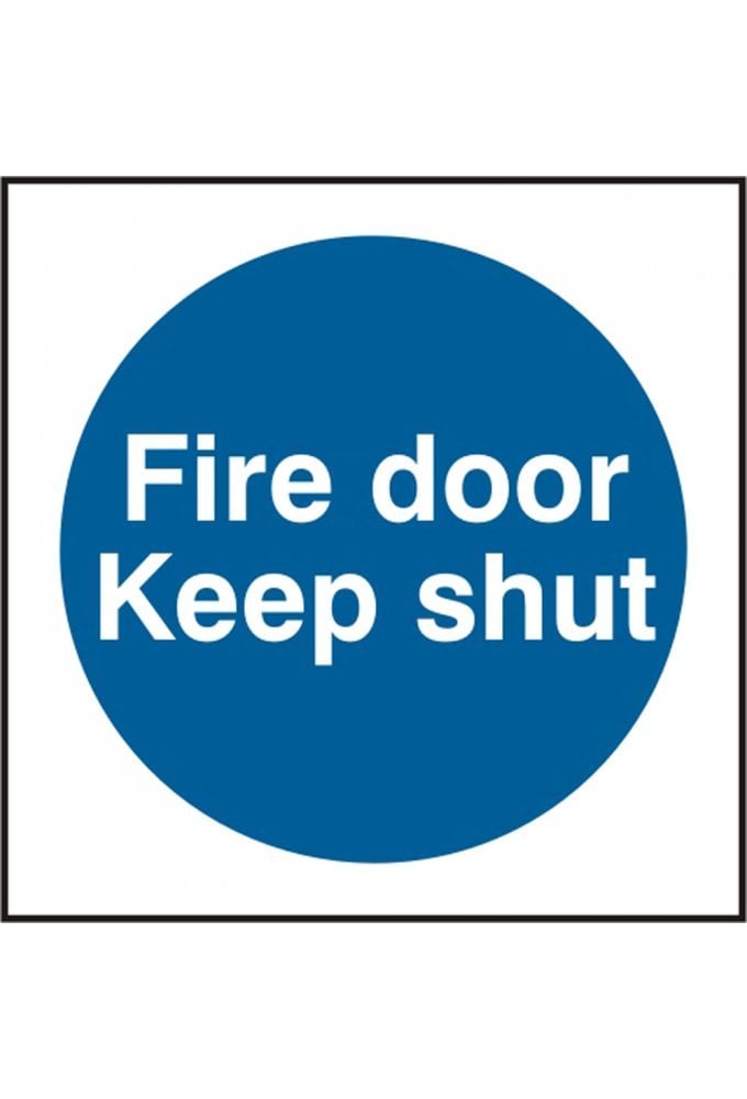 BSS11325 Fire Door Keep Shut PVC Version