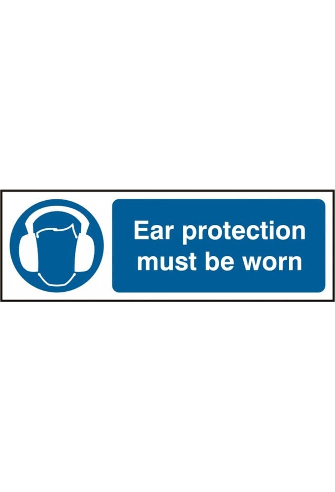 BSS11405 Ear Protection Must Be Worn Sign PVC Version