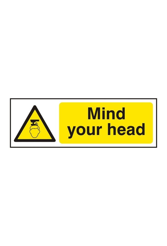 BSS11109 Mind Your Head Sign Vinyl Version
