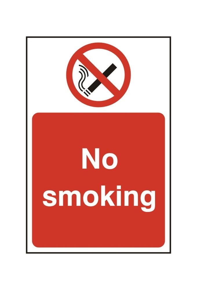 BSS11811 No Smoking Sign PVC Version