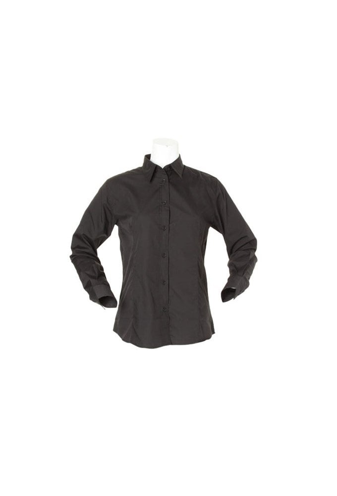 KK729 Womens WorkForce Long Sleeved Blouse (Size 8 To 24)  3 COLOURS