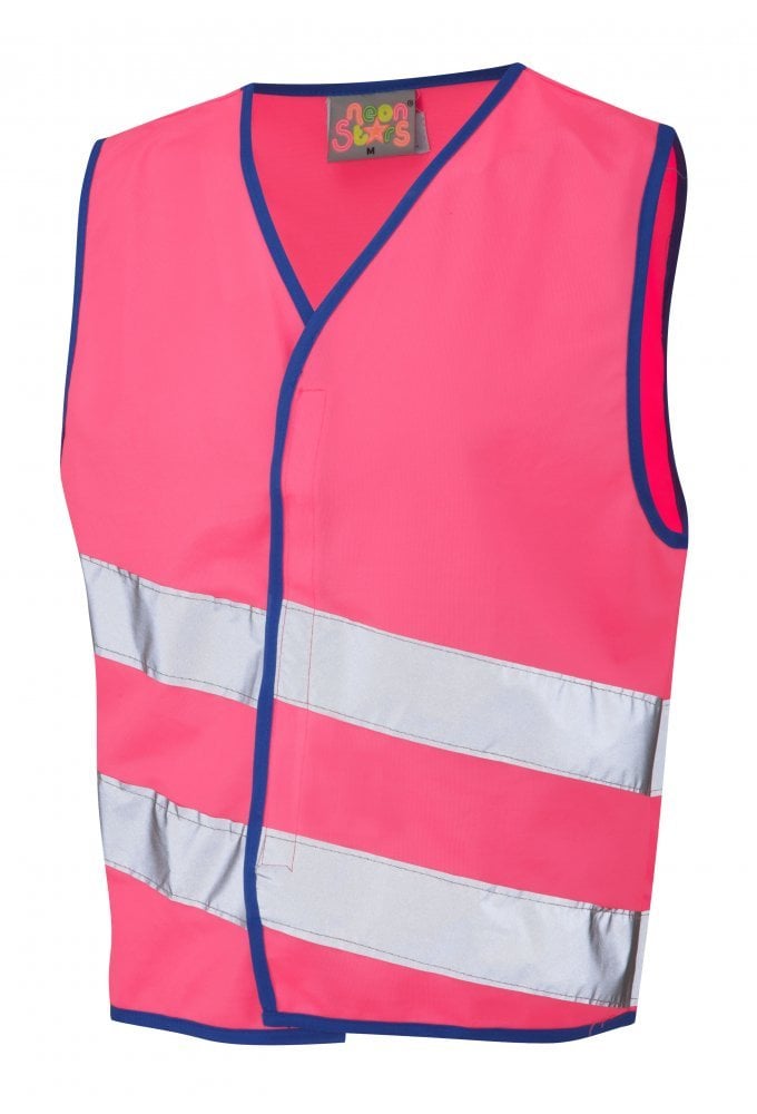 CW01-PK NeonStars Childrens Pink Hi Vis Vest (3/4 To 9/11)
