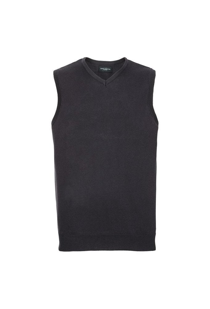 J716M V-Neck Sleeveless Knitted Sweater (Small to 3XLarge) 4 COLOURS