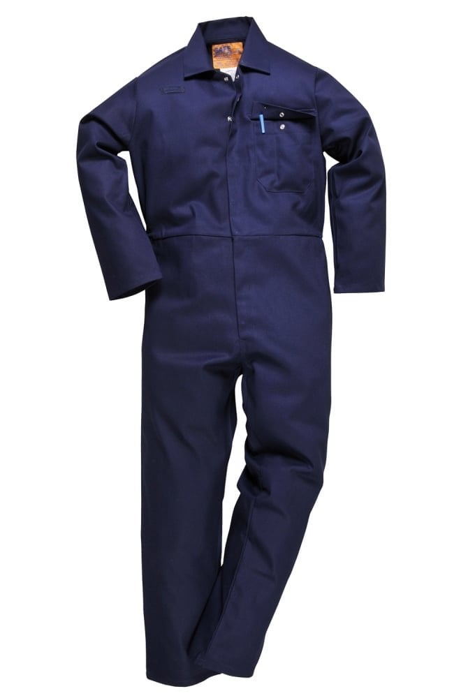 C030NV CE Safe-Welder Coverall Flame Resistant Navy (XSmall to 5XLarge)