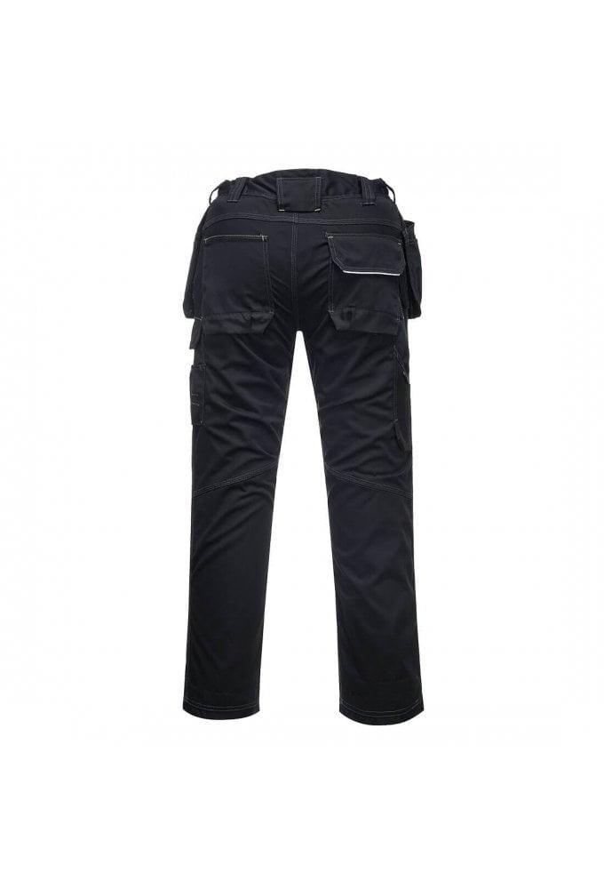 T602 - PW3 Stretch Holster Work Trousers Navy / Black (32 to 48 Waist)