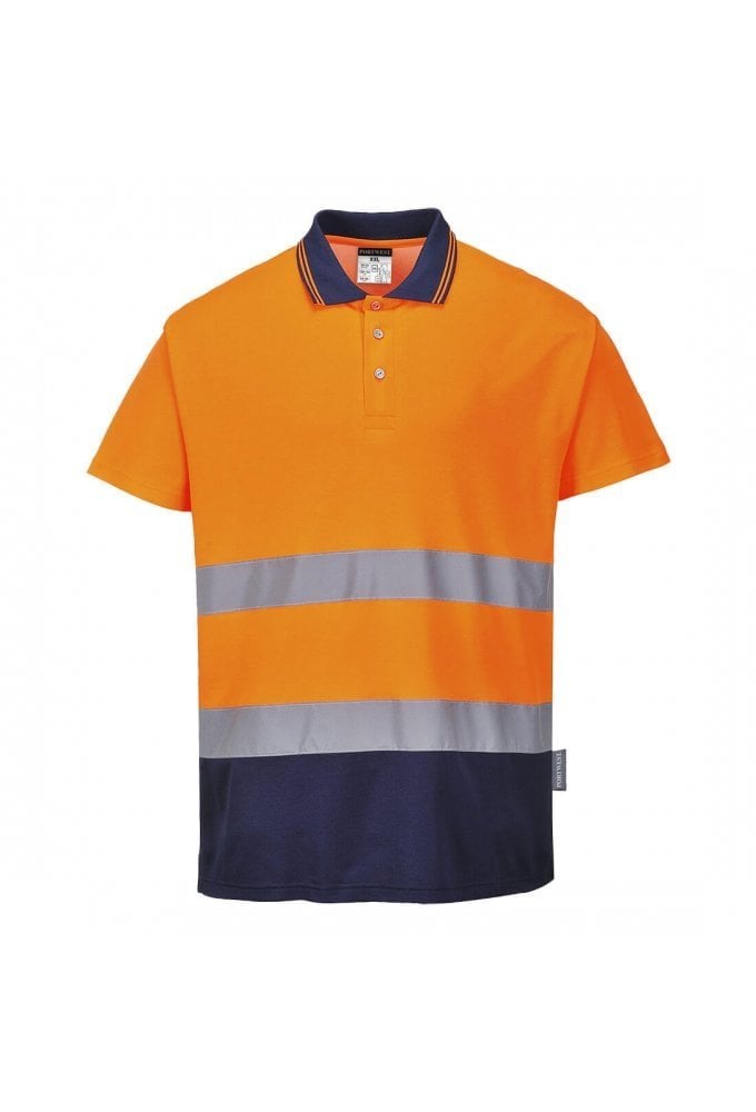 S174 - Portwest Two Tone Cotton Comfort Polo (Small to 4XLarge ) 2 COLOURS