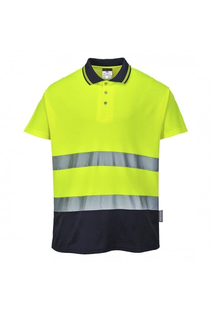 S174 - Portwest Two Tone Cotton Comfort Polo (Small to 4XLarge ) 2 COLOURS