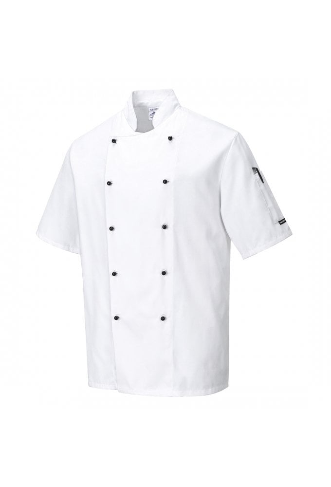 Portwest C734 Portwest Kent Chefs Jacket (XSmall to 4XLarge) 2 COLOURS