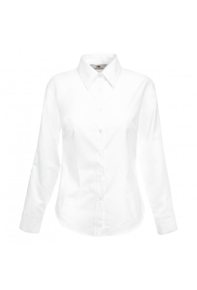 SS001 Ladies Fit Long Sleeved Oxford Shirt (XSmall  TO 3XLarge )  5 COLOURS