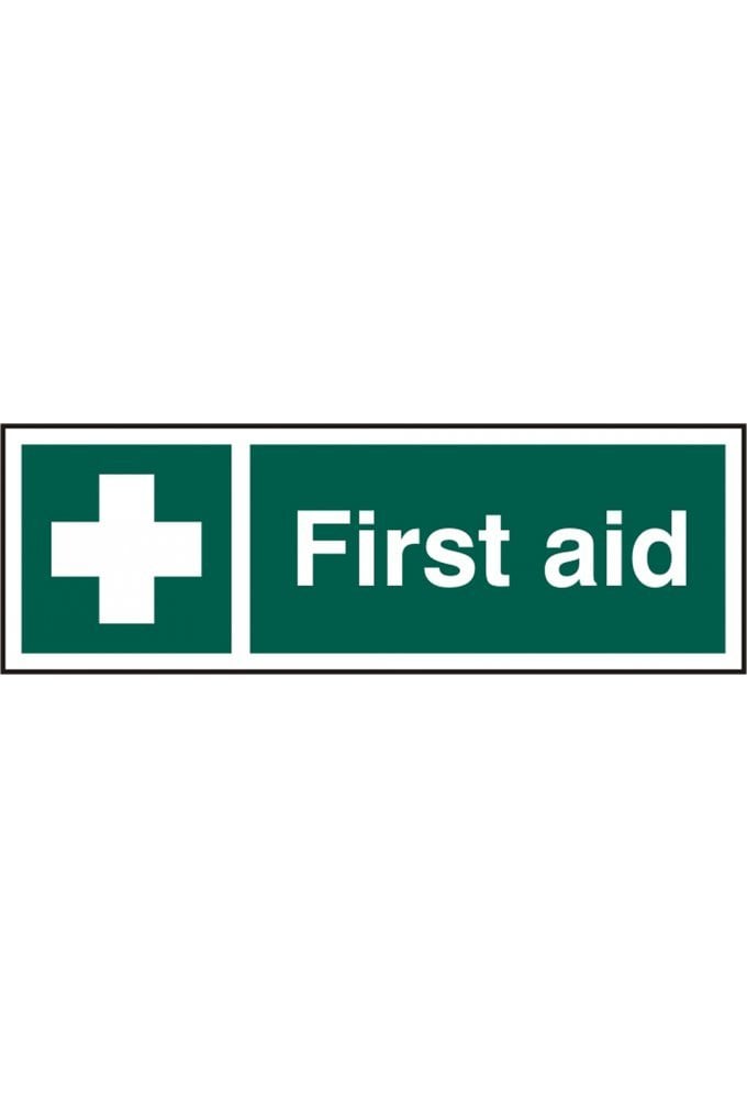 BSS12050 First Aid Sign Vinyl Version