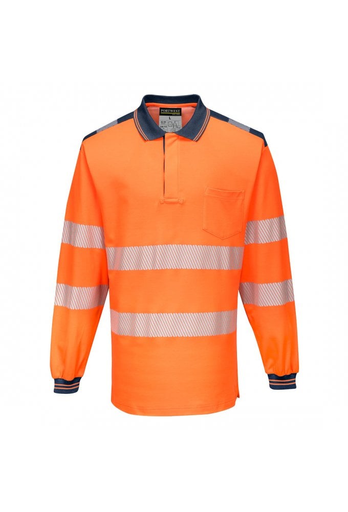 T184 - PW3 Hi-Vis Polo Shirt L/S (Small to 5XLarge) 4 COLOURS