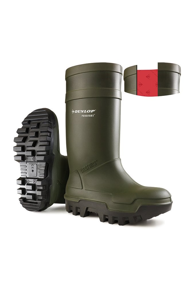 C662933 Purofort Thermo Full Safety Wellington Green ( Size 5 to 13)