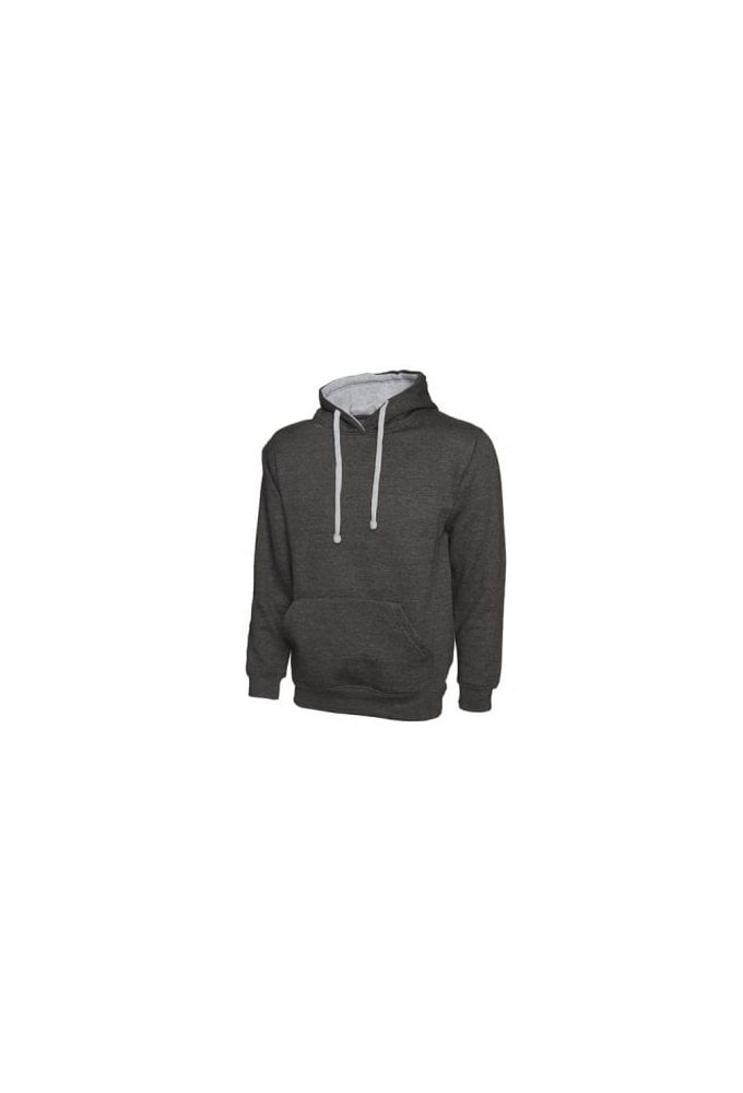UC507 Uneek Contrast Hooded SweatShirt (Xsmall to 4Xlarge) 12 Colours